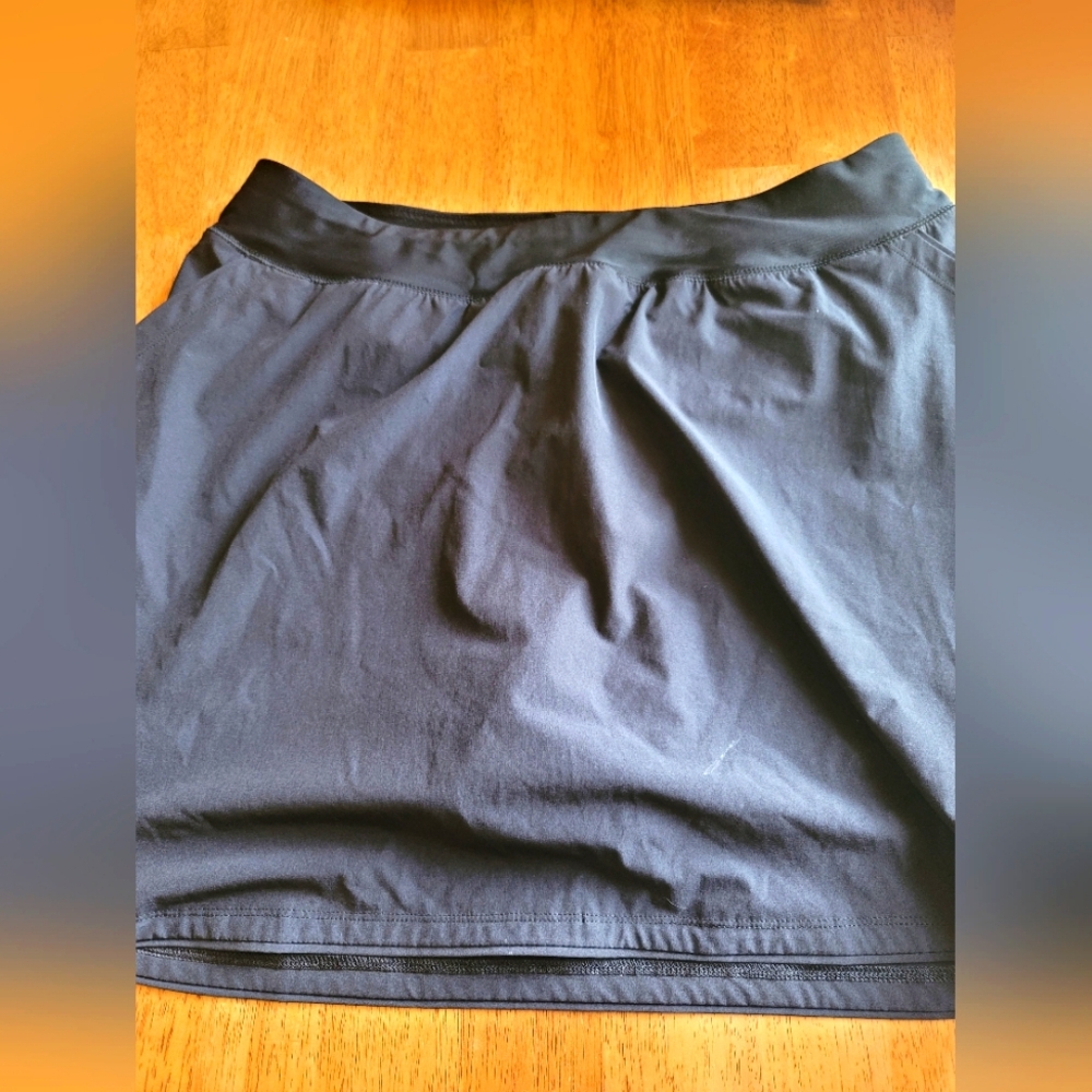 Lands End Black Swim Skort Size 16w